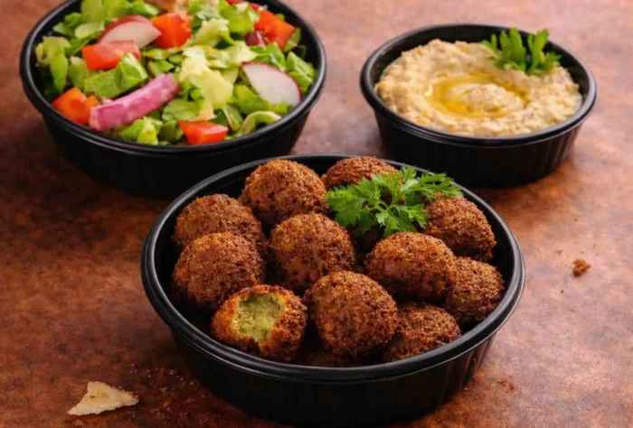 Fresh healthy Mediterranean ingredients and vegetables