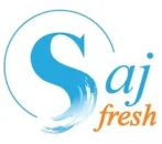 Saj Fresh Grill logo for Mediterranean and Palestinian restaurant in Aurora Colorado